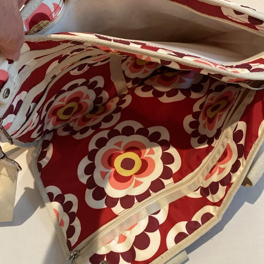 Le Sportsac Laptop Carryall Bag in modern floral design.